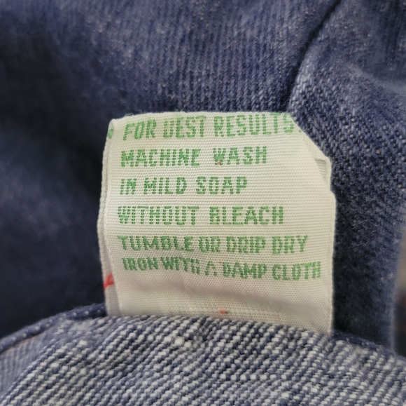 Vintage Turino Kids Blue Denim Jacket 70's - 80's Era FLAWLESS Sz 4 100% Cotton - Picture 6 of 13